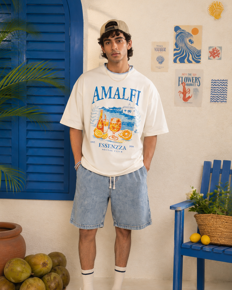 ESSENZZA - Amalfi Social Club Oversized T-Shirt