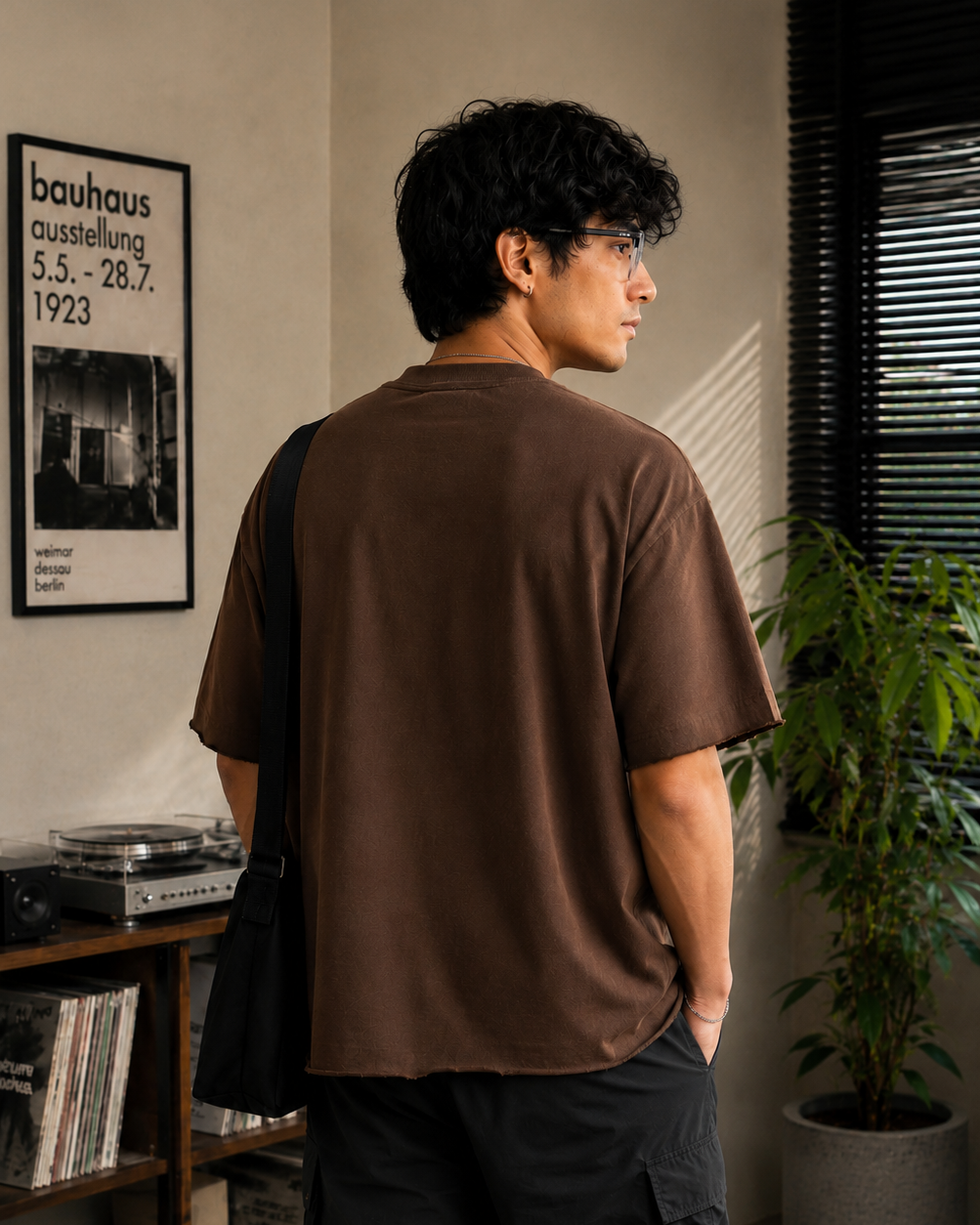 ESSENZZA — Midnight Bloom Oversized T-shirt