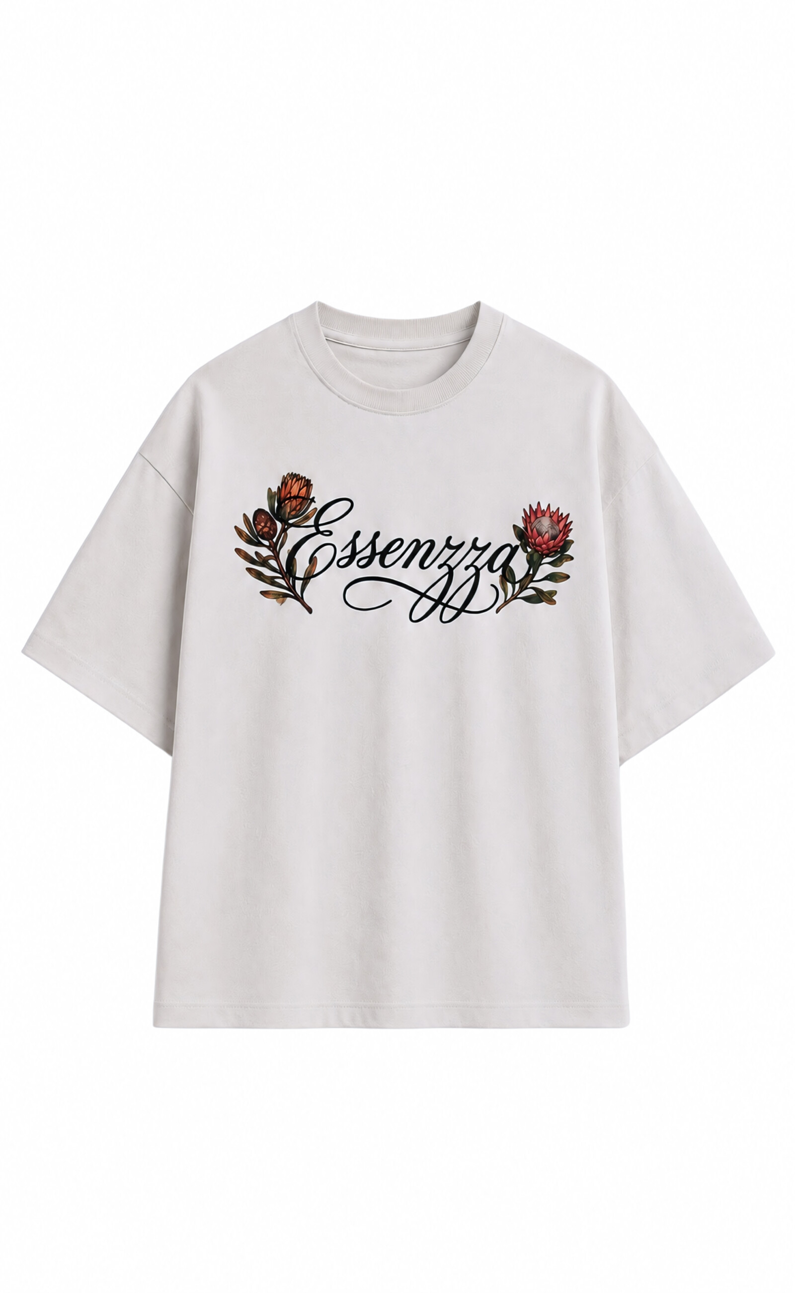 ESSENZZA Offwhite Resilient Bloom T-shirt