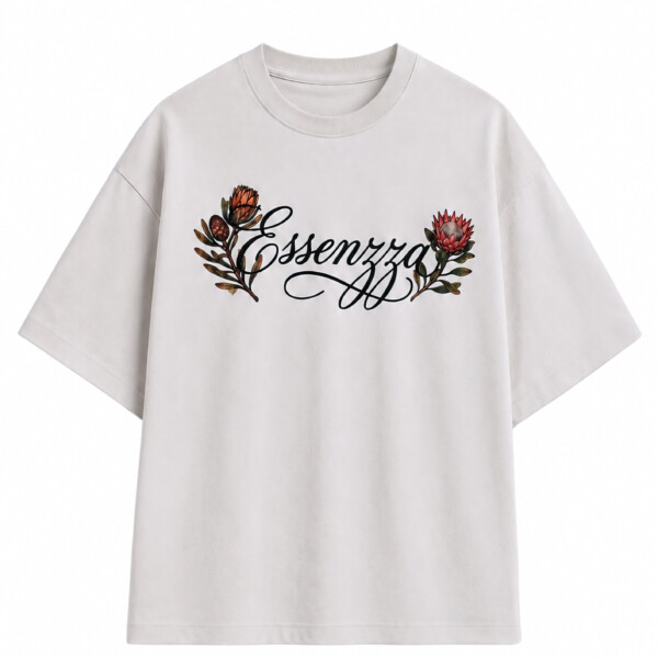 ESSENZZA Offwhite Resilient Bloom T-shirt